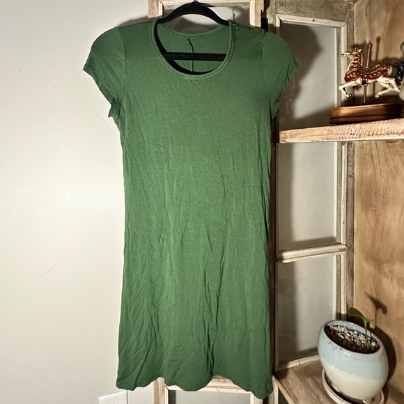 Green T-Shirt Dress - Picture 1 of 2